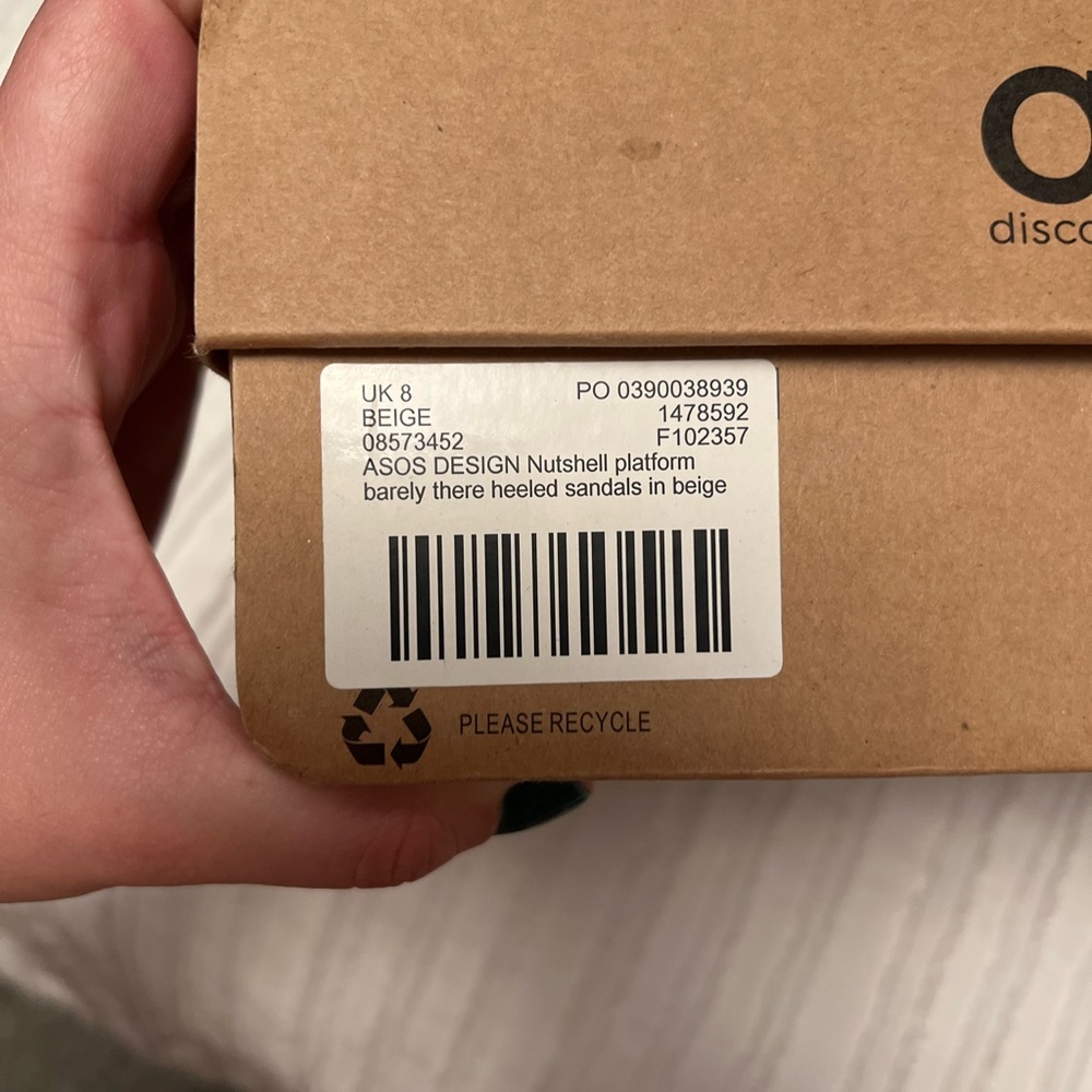 ASOS Platform Heels | 5 in heel / 1 in platform | beige suede | Size 10 US - Picture 8 of 10